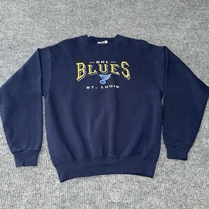 Lee Navy Blue Sweatshirt with Yellow Accents